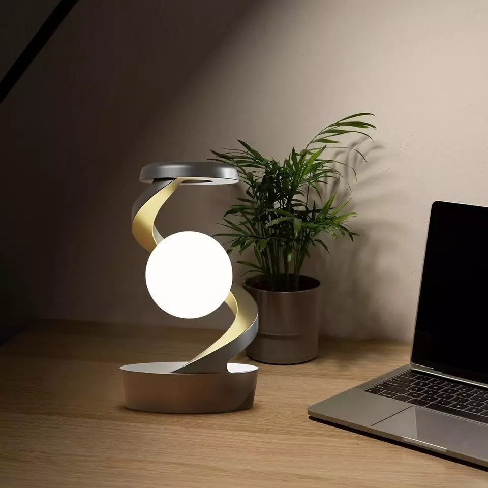 LunarGlow Wireless Charging Lamp