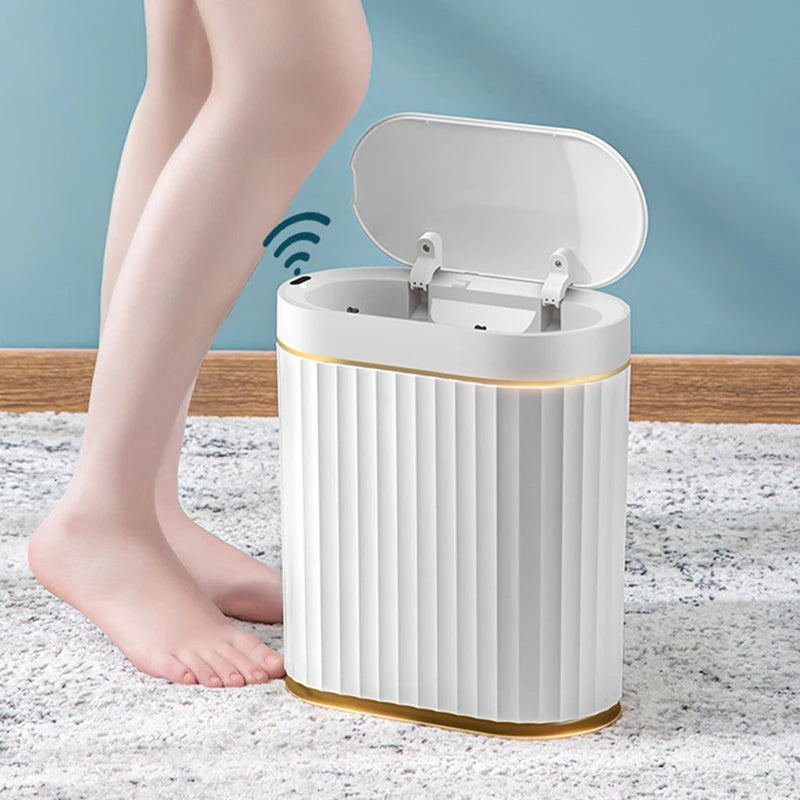 Smart Sensor Trash Can For Kitchen Garbage Tin For Bathroom