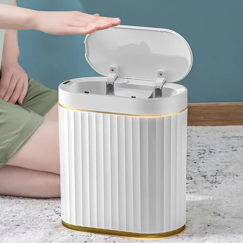 Smart Sensor Trash Can For Kitchen Garbage Tin For Bathroom