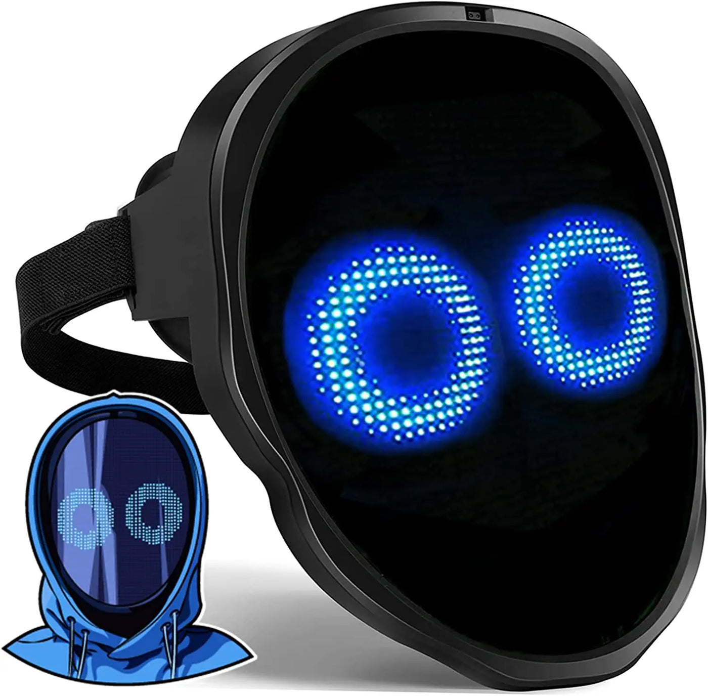 Programmable LED Halloween Mask