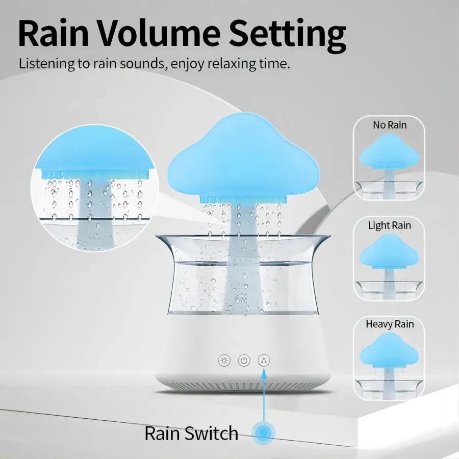 Relax Cloud Rain Diffuser Lamp