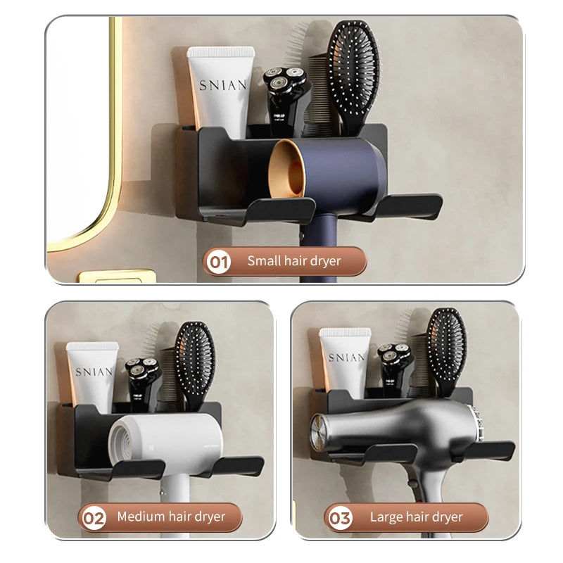 Hair Dryer Holder Wall Dryer Cradle Straightener Stand Hairdryer  Box