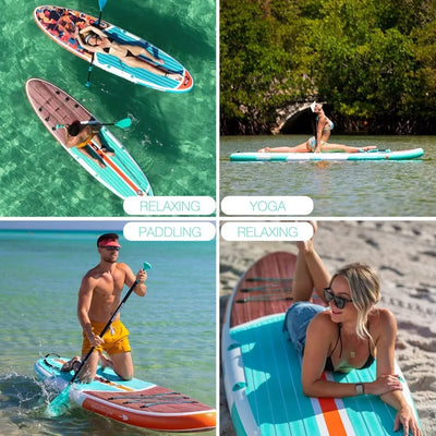 GlideWave 10'6" SUP – Ideal for Adults and Teens, with Stable EVA Deck