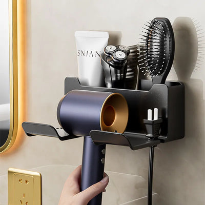 Hair Dryer Holder Wall Dryer Cradle Straightener Stand Hairdryer  Box