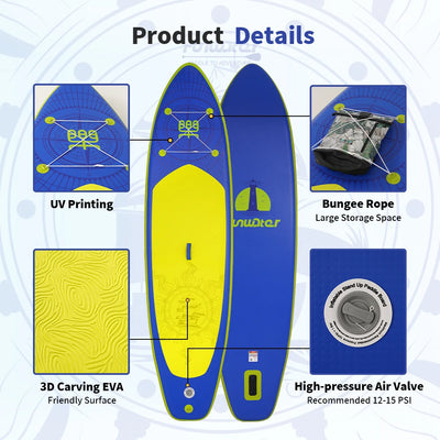 FunWater Sup Board Inflatable  with Accessories