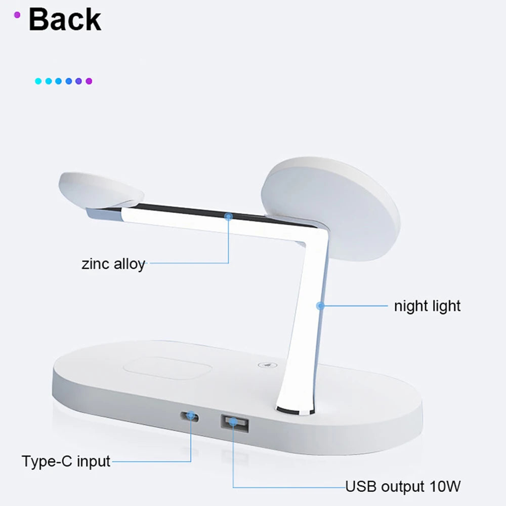 Wireless Charger Stand Magnetic For iPhone Fast Charging Station