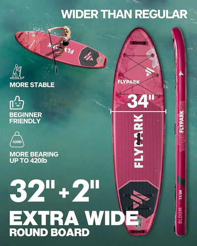 Extra Wide SUP  Inflatable, Yoga Stand Up Paddle Board