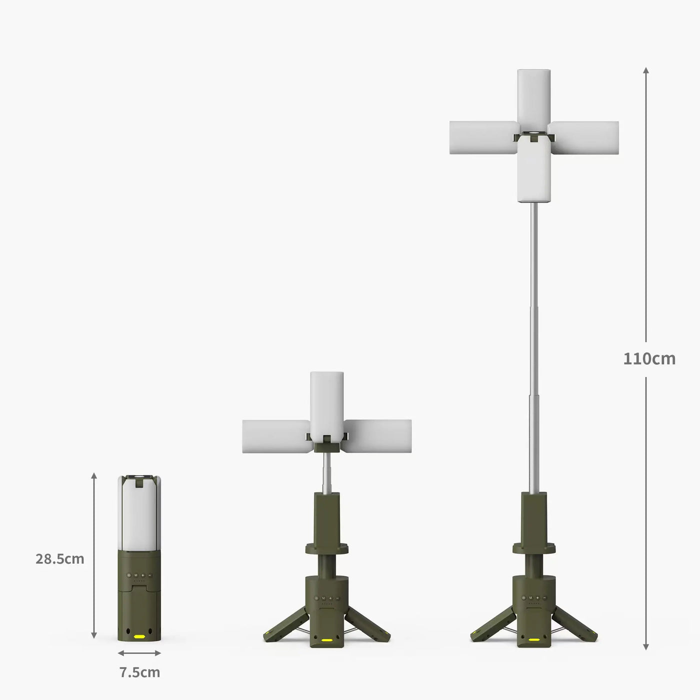 Telescopic 4-Leaf Super Bright LED Camping Light