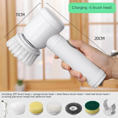 Electric Cleaning Brush for Kitchen and Bathroom Wireless Handheld