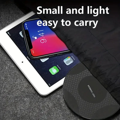 Wireless Charger Pad Stand Desktop Mobile Phone Fast Charging