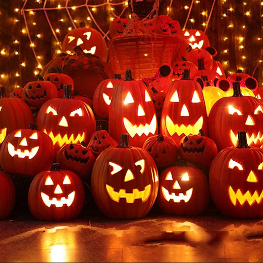 Halloween Pumpkin Lantern Skull