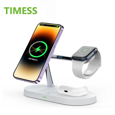 Wireless Charger Stand Magnetic For iPhone Fast Charging Station