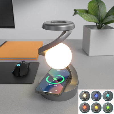 LunarGlow Wireless Charging Lamp